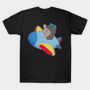 Mole Pilot Airplane T-Shirt